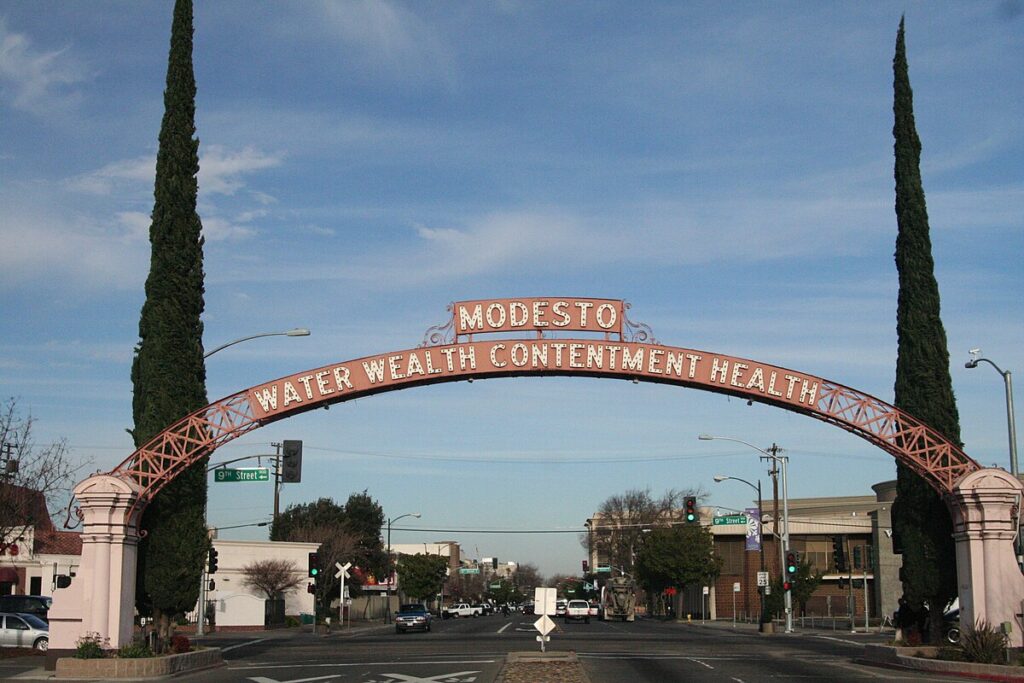 Modesto's Arch (Modesto - Water Wealth Contentment Health) HVAC Service Areas Modesto - A1 Zuzu Plumbing Heating and Air