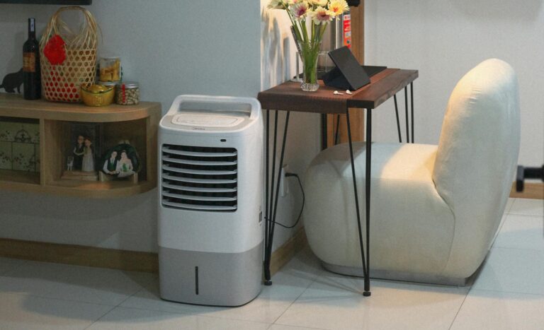 A stylish home interior featuring a chair, desk, and decor elements to enhance cozy living.